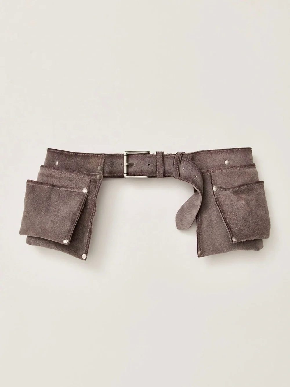 Free People Crew Cargo Pocket Belt ~ Gravel Rock